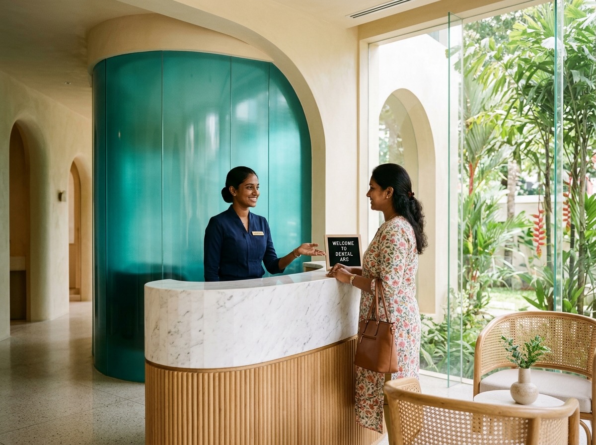 Warm reception welcome at the Dental Arc studio in Colombo 07